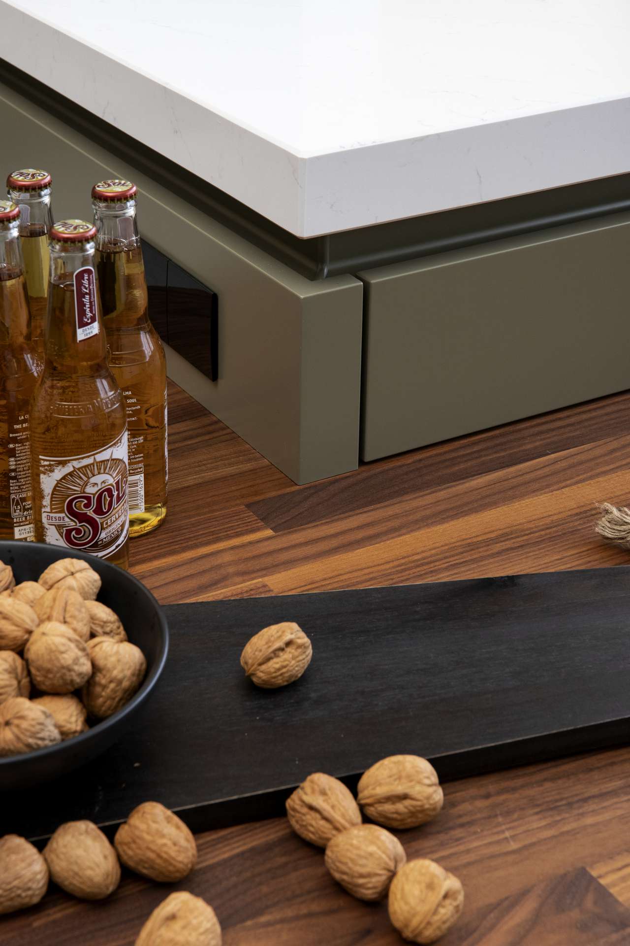 Groene industriële keuken van Loods 5