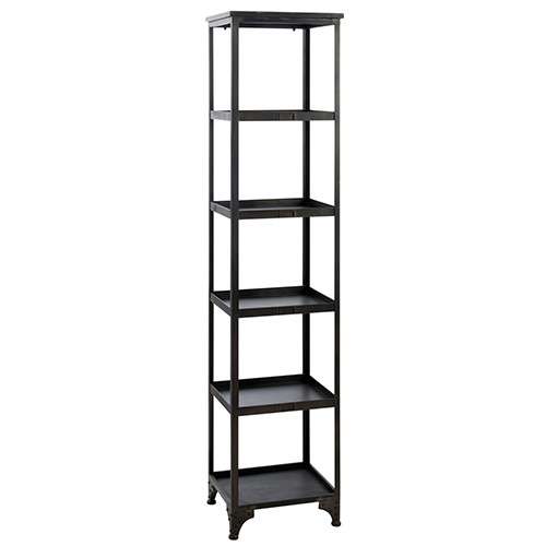 Zwart metalen rek (78456) - Wandplanken & -rekken - Loods 5 Zwart metalen rek (78456) - Wandplanken & -rekken - Loods 5