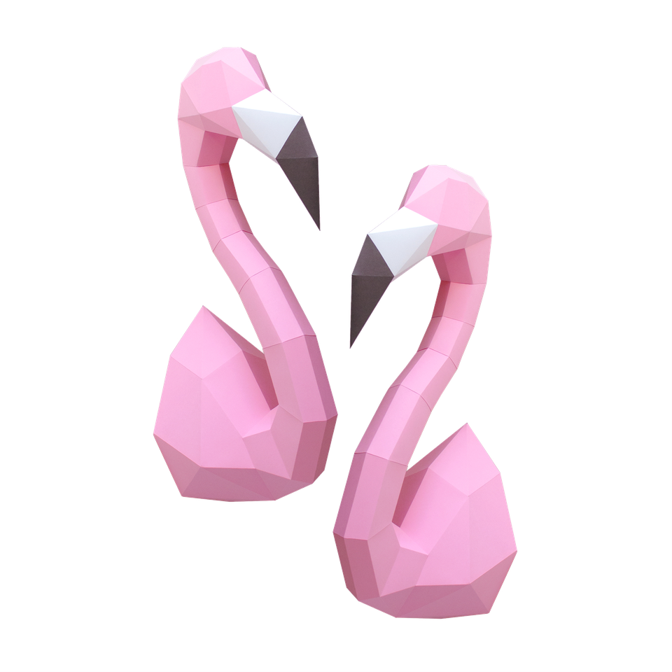 Teken Verplicht Stadion Assembli DIY kit Flamingo's - Wanddecoratie - Loods 5