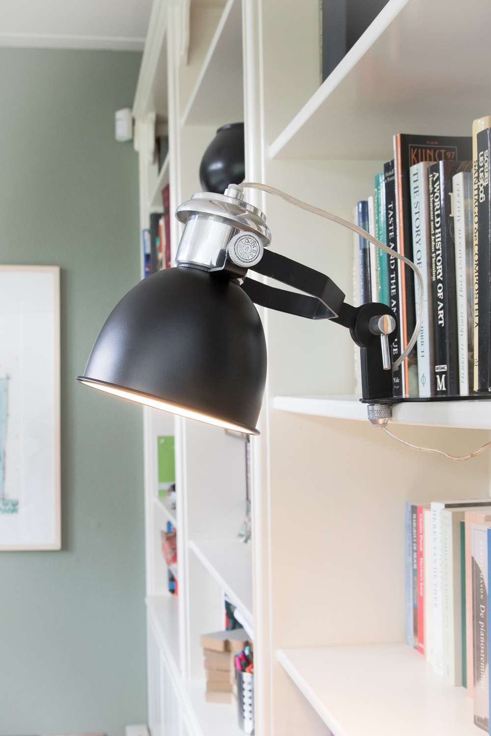 Boekenkast lamp NY Cylinder Wandlampen Loods 5