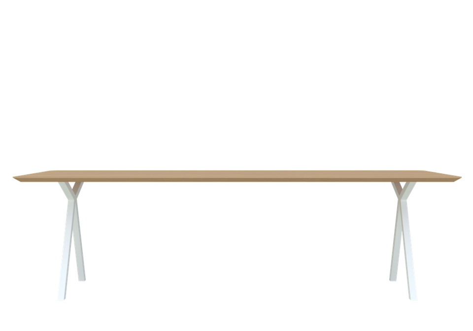 Tafel Mr. X wit onderstel Eettafels Loods 5