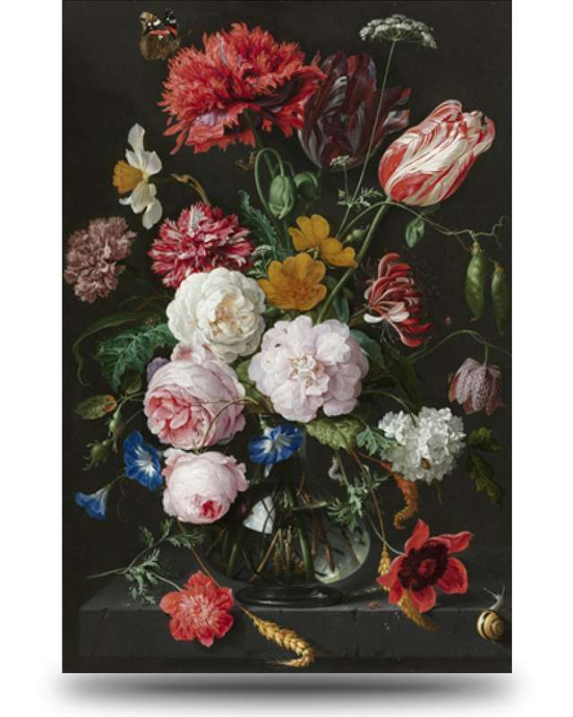Lil snelheid heel veel Canvas schilderij Bloemen in vaas - Jan Davidsz De Heem - Producten - Loods  5