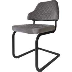 Eetkamerstoel Denzil Velvet Stoelen Loods 5 Eetkamerstoel Denzil microfiber Stoelen Loods 5