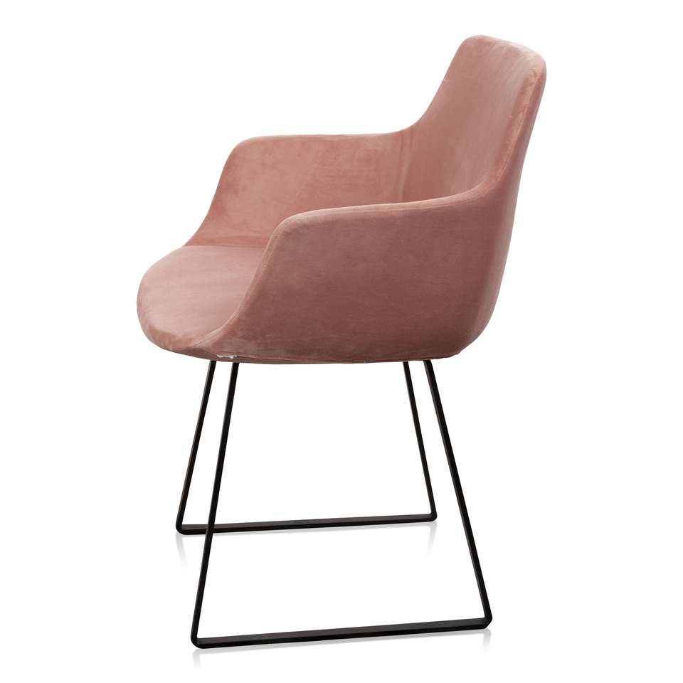 Eetkamerstoel Skah met arm rosewood Stoelen Loods 5 Eetkamerstoel Skah met arm rosewood Stoelen Loods 5