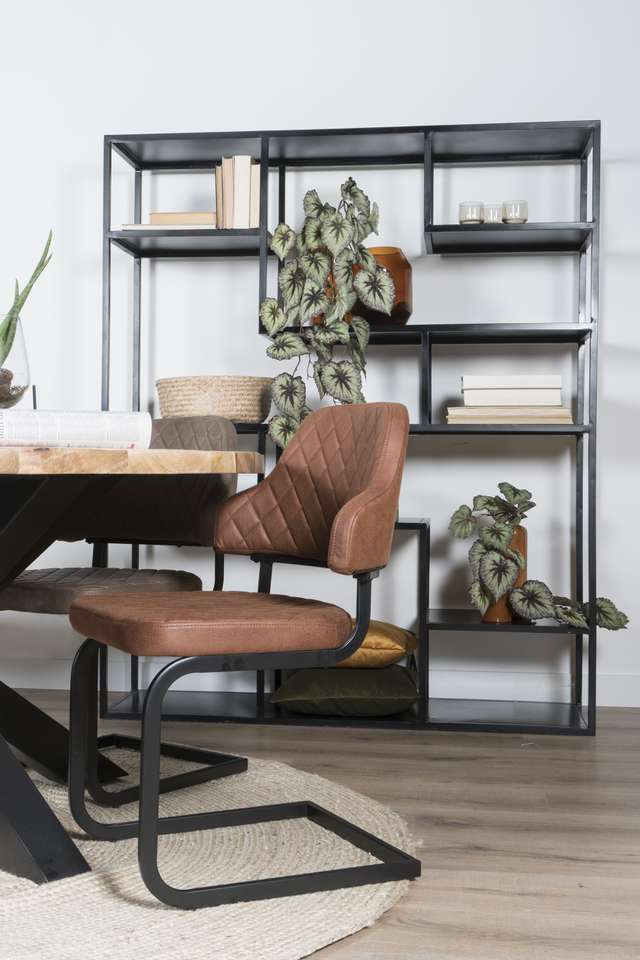 Eetkamerstoel Denzil microfiber Stoelen Loods 5 Eetkamerstoel Denzil microfiber Stoelen Loods 5