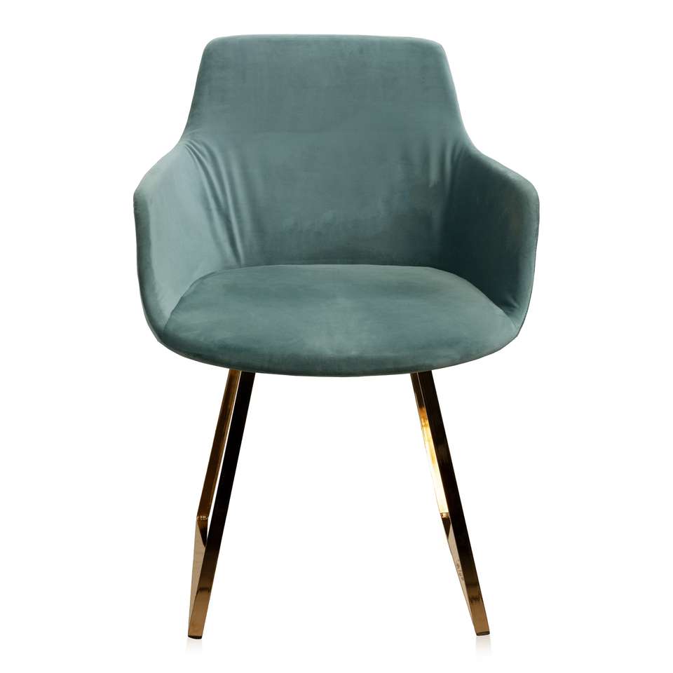 Eetkamerstoel met arm Skah forest Stoelen Loods 5 Eetkamerstoel+Skah+met+arm+velvet+forest Op+zoek+naar+een+
