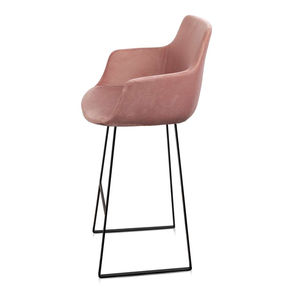 Barstoel Skah met arm rosewood Barkrukken Loods 5 Eetkamerstoel Skah met arm rosewood Stoelen Loods 5