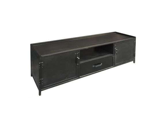 Toestand Duwen Gezond Tv meubel zwart staal - Producten - Loods 5