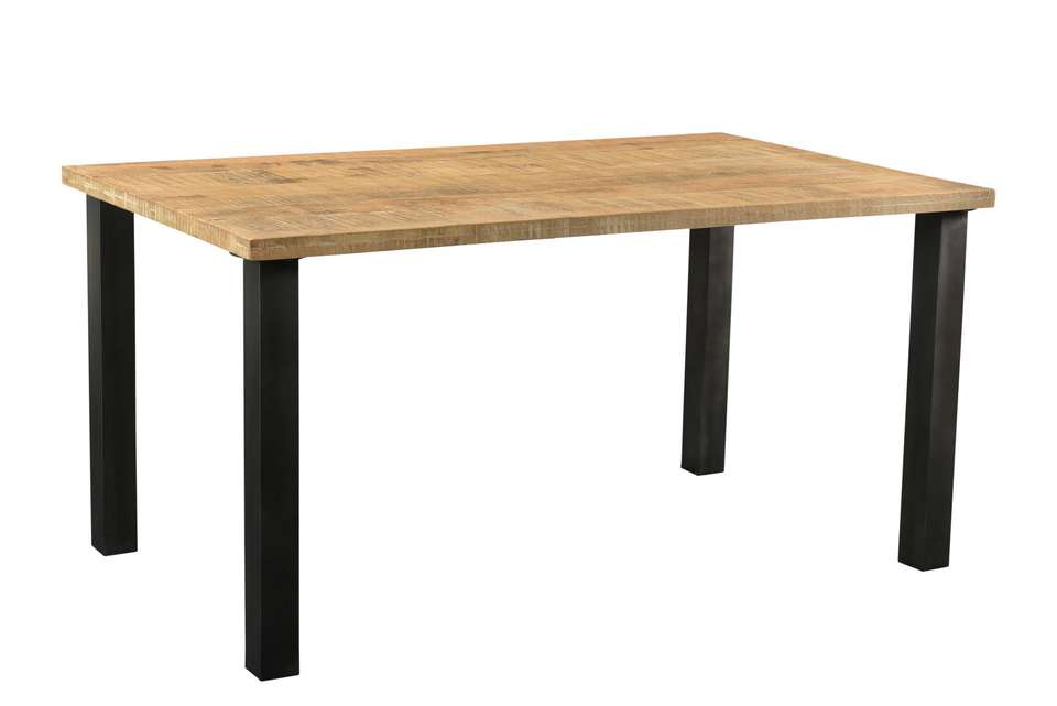 Kave Home Oqui eettafel uitschuifbaar 160/260x100 cm eiken fineer