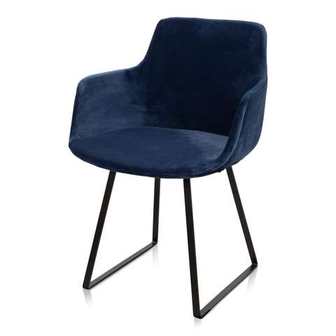 Shop Loods 5 Eetkamerstoel Skah met arm rosewood Stoelen Loods 5