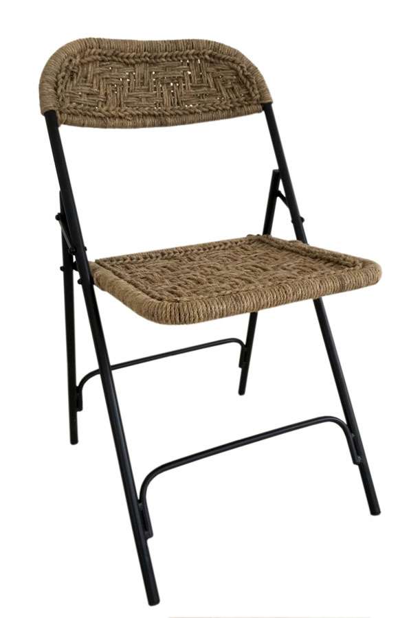 Klapstoel metaal en touw Stoelen Loods 5 Klapstoel metaal en touw Stoelen Loods 5