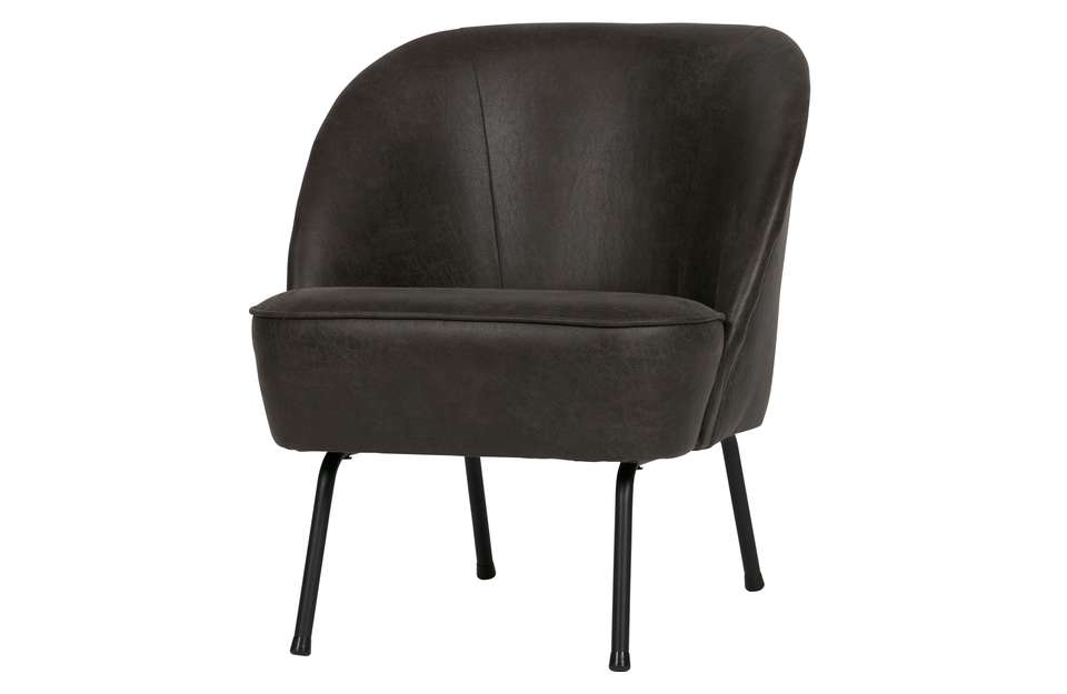 Fauteuil Vogue leer Fauteuils Loods 5 Draaifauteuil Vogue Leer Zwart