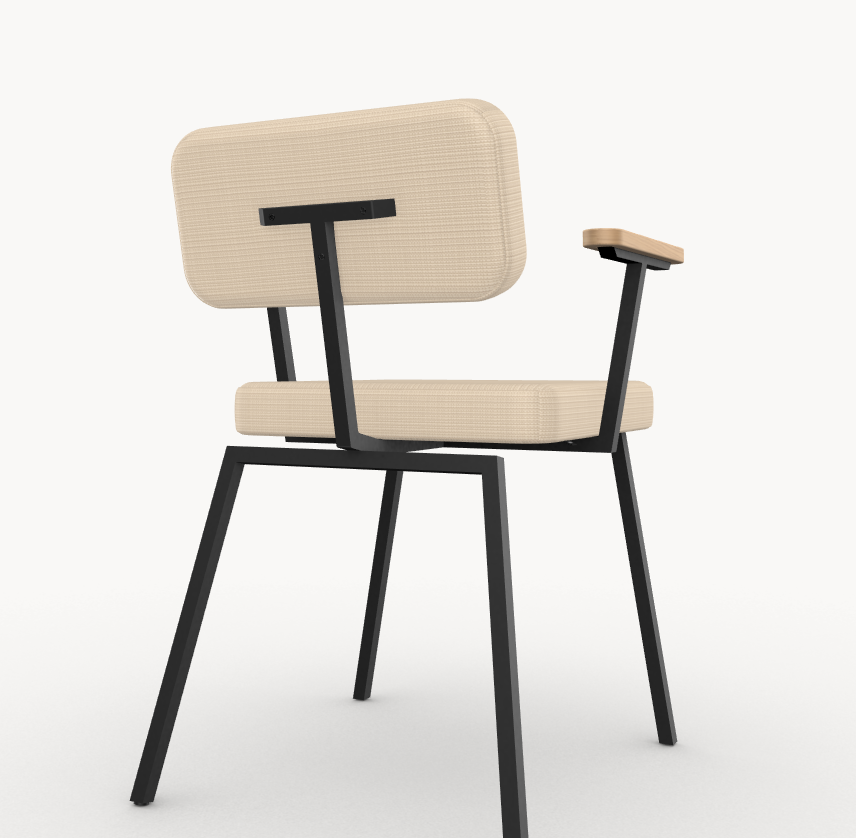 Lotsbestemming planter Beheren Studio HENK eetkamerstoel Ode Chair met armleuning - Eetkamerstoelen -  Loods 5