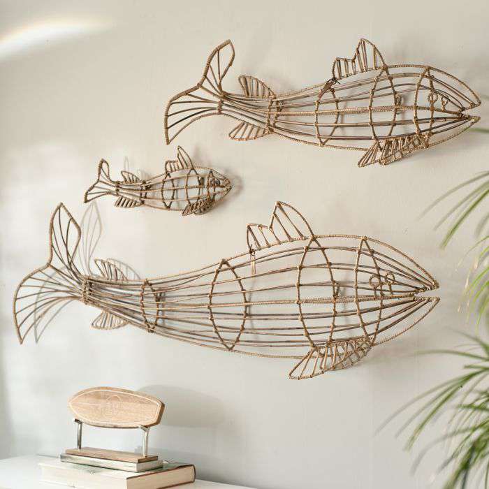 Samengroeiing Meedogenloos kalkoen Fabulous Rattan Fish - Wanddecoratie - Loods 5