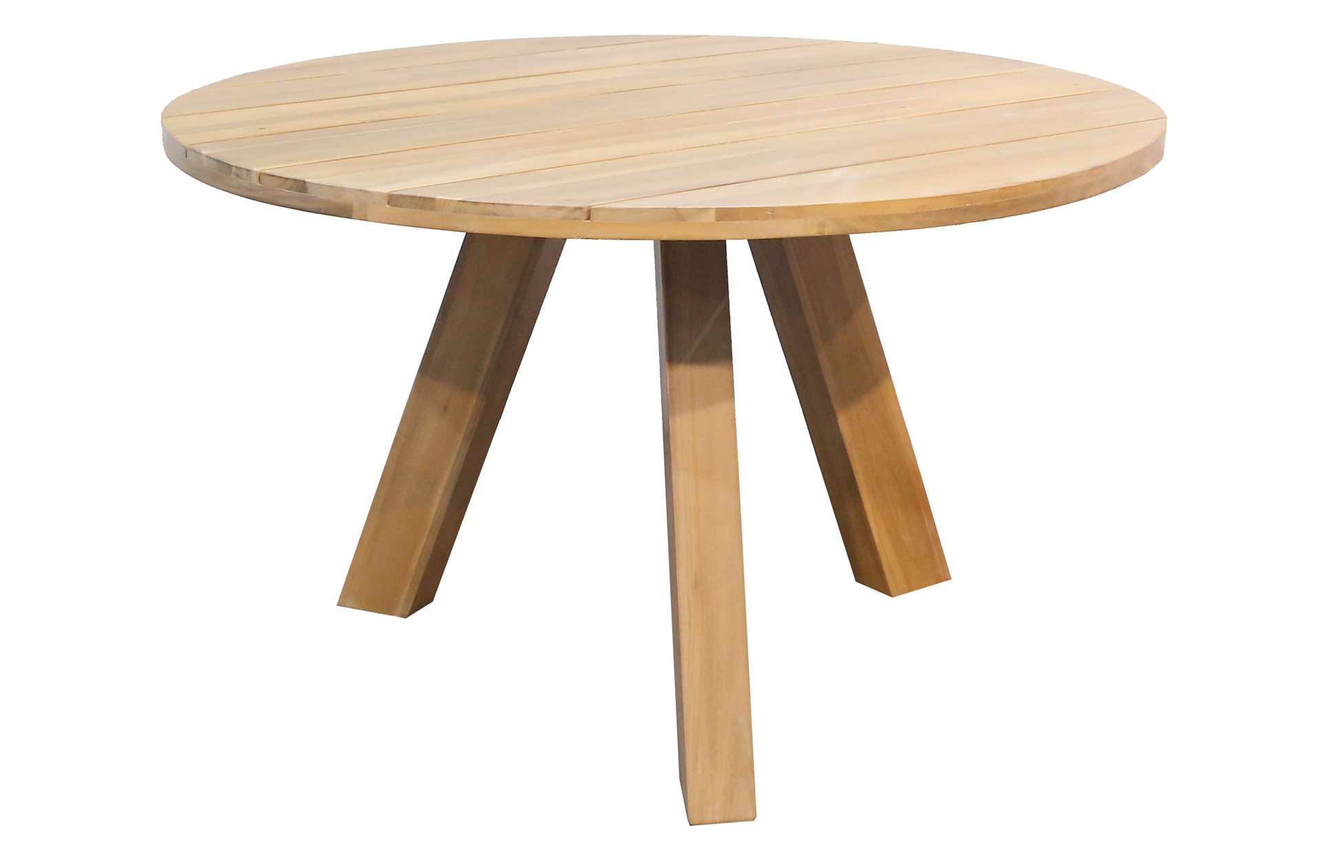 WOOOD ronde tafel Abby hout naturel Ø129 cm Eettafels Loods 5