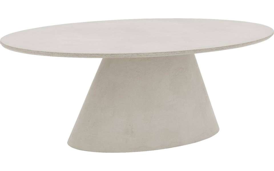 Beoefend Magnetisch Cusco Bogard beton tafel ovaal | Light-grey - Eettafels - Loods 5