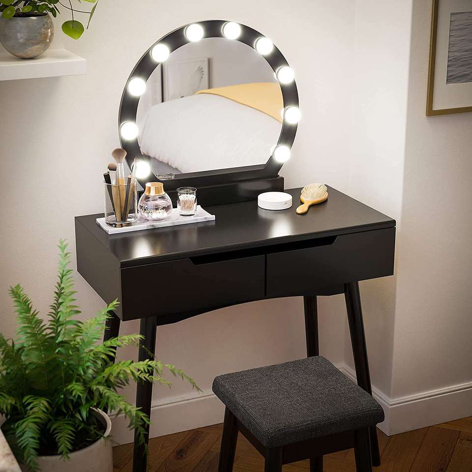 Latijns produceren vacature Make-up tafel met spiegel en verlichting Indusign - Producten - Loods 5