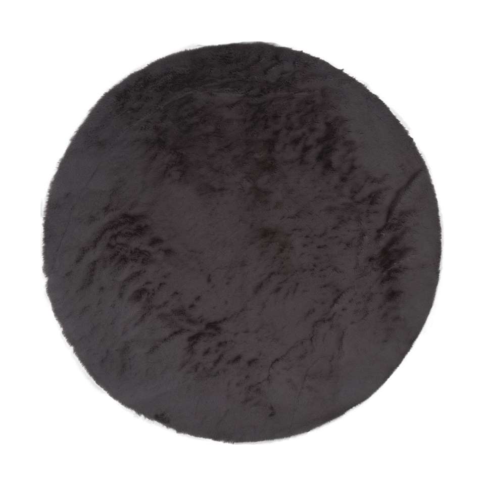 Vloerkleed Gentle Black Rond Vloerkleden Loods