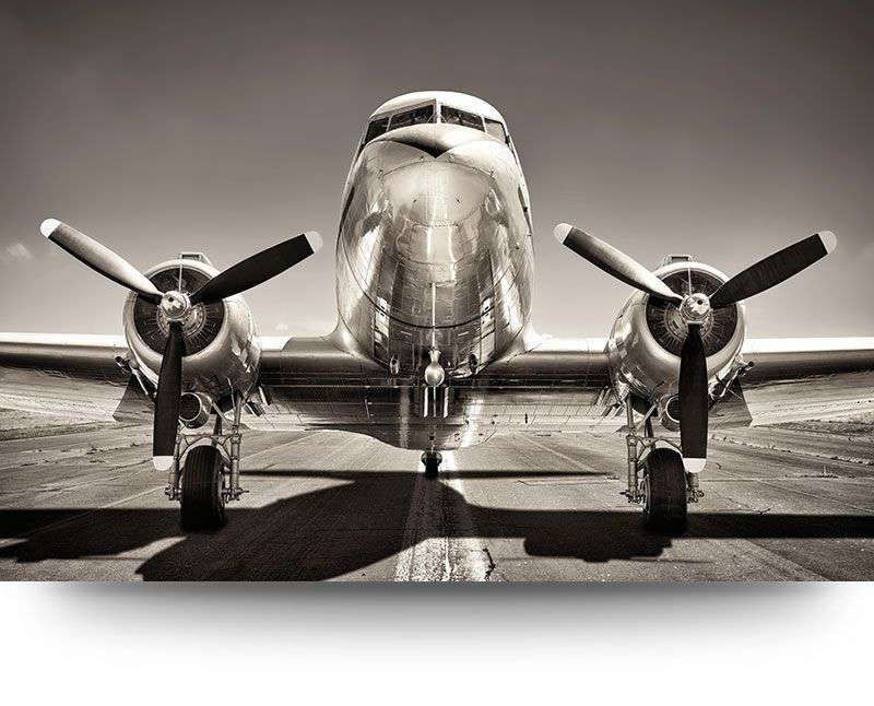 accu opener Almachtig Canvas schilderij - Vliegtuig - DC-3 Dakota - Producten - Loods 5